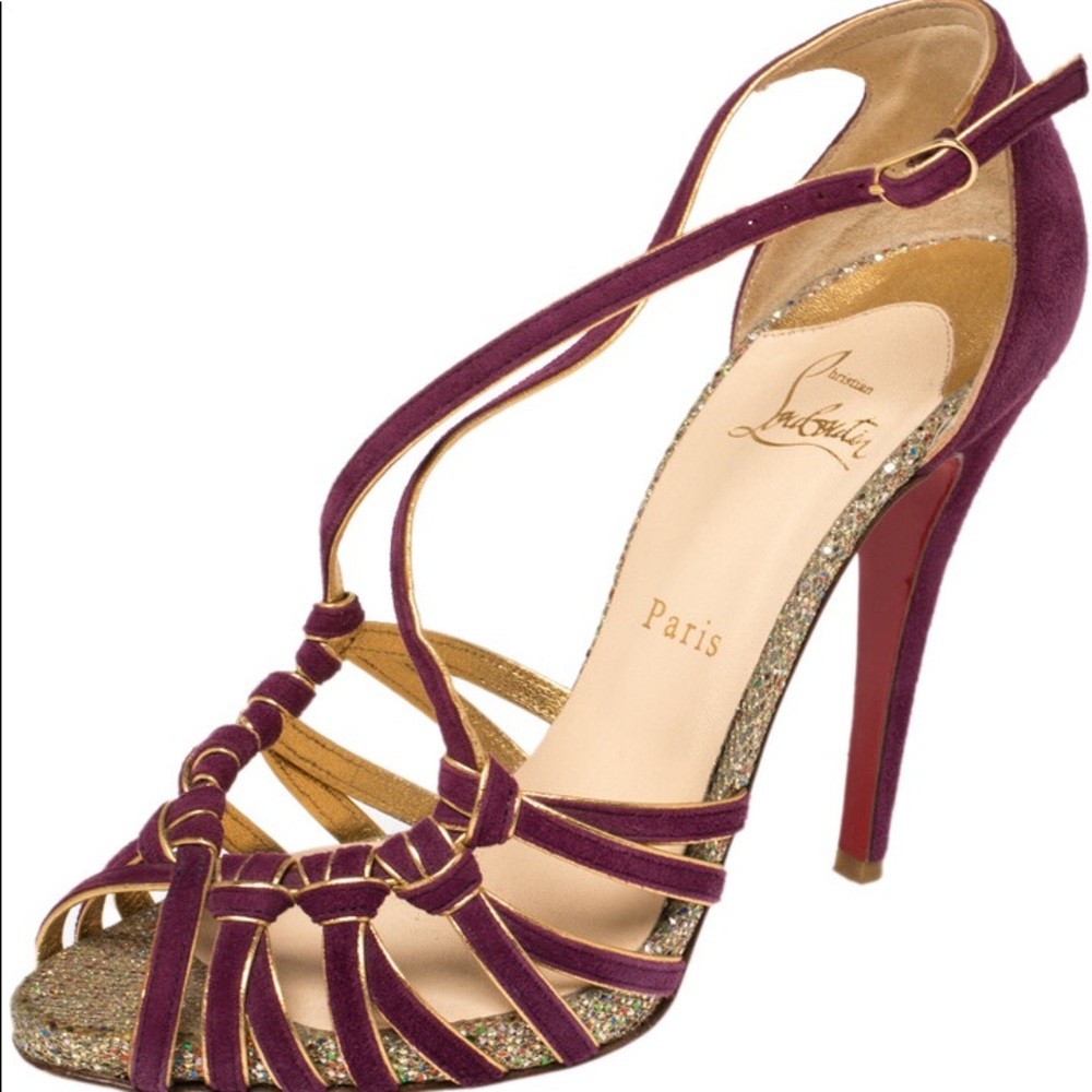 Christian Louboutin purple Mignon Heel